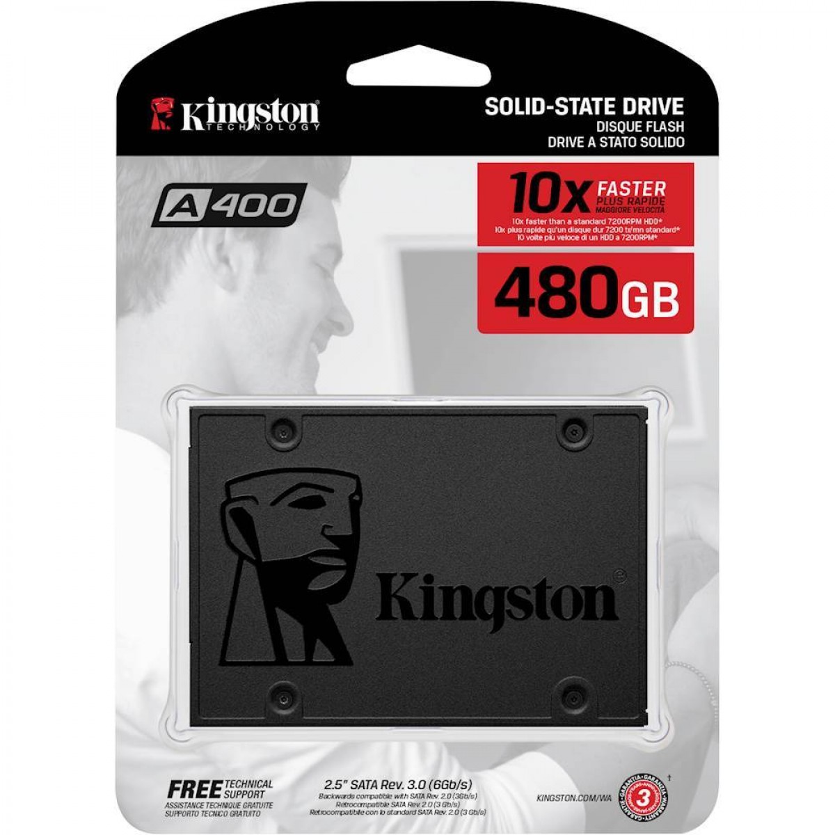 DISCO DURO KINGSTON SSD A400 EMPAQUE FRONTAL